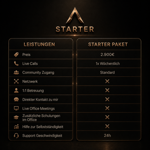STARTER MENTORING